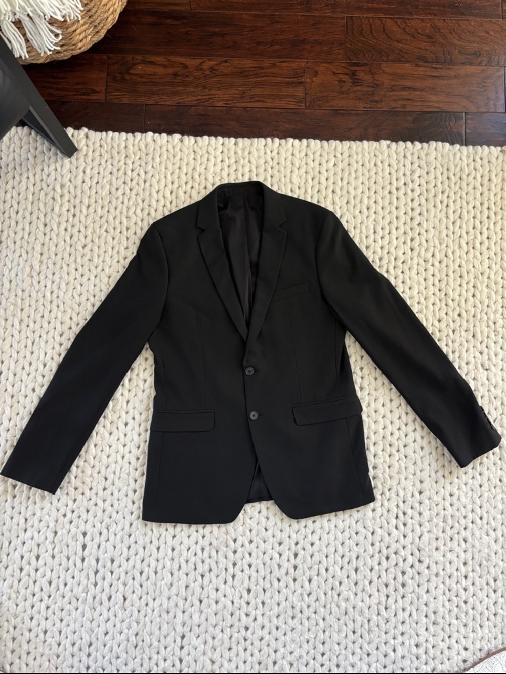 Calvin Klein Black Women's Two-Button Blazer